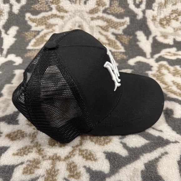 Amiri MA Logo Trucker Hat Black/White Colorway - Picture 2 of 4